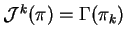 $ {\mathcal J}^k(\pi)={\Gamma}(\pi_k)$